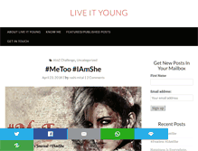 Tablet Screenshot of liveityoung.com